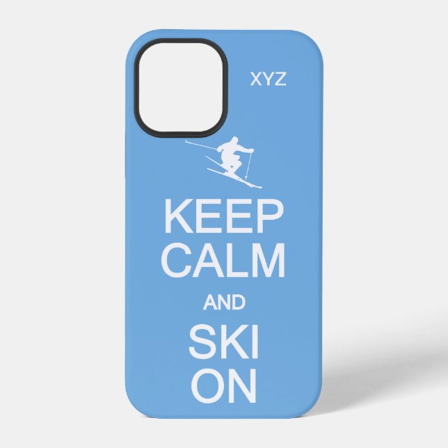 Keep Calm & Ski On custom cases (Back)