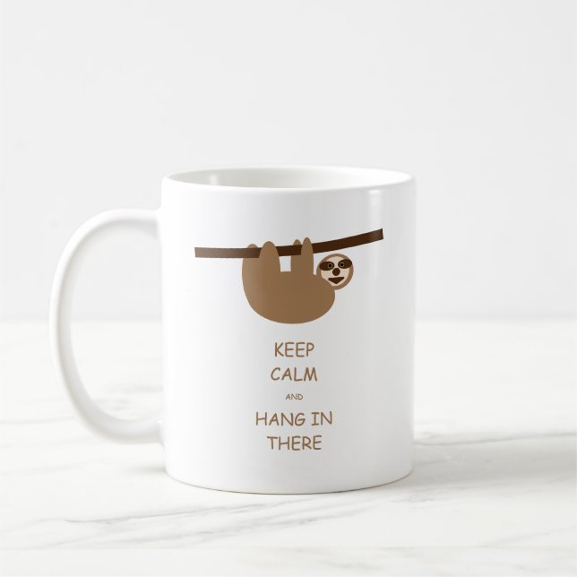 Keep Calm Sloth Mug (Left)