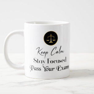 Keep Calm. Stay Focused. Pass Your Exams Giant Coffee Mug