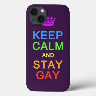 Keep Calm & Stay Gay custom color cases