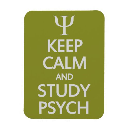 Keep Calm  Study Psych custom magnet
