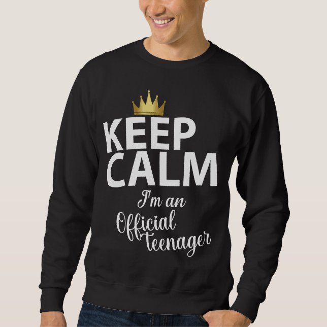 keep calm  sweatshirt (Front)