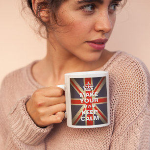 Keep Calm Template - Vintage Union Jack Coffee Mug