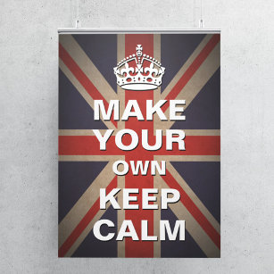 Keep Calm Template - Vintage Union Jack Poster