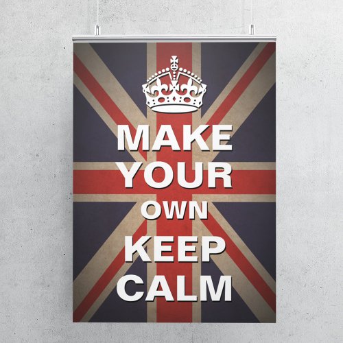 Keep Calm Template _ Vintage Union Jack Poster