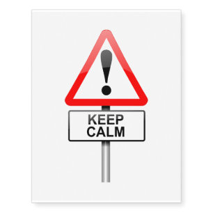 Keep calm. temporary tattoos