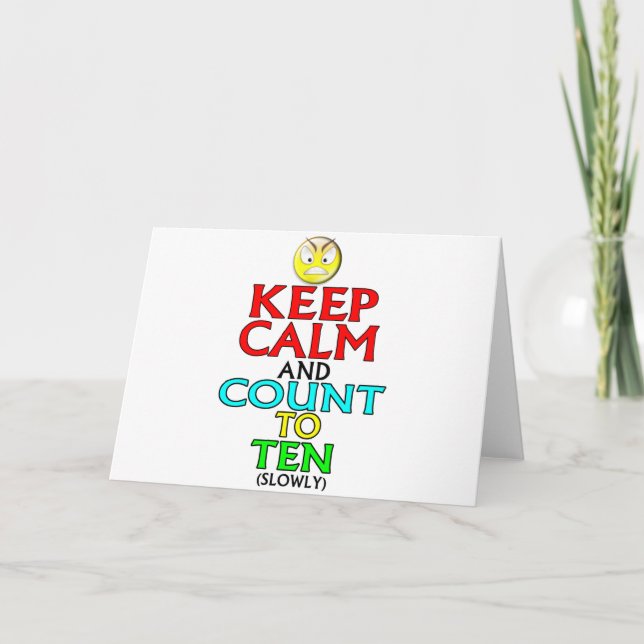 Keep Calm -- Ten Card (Front)