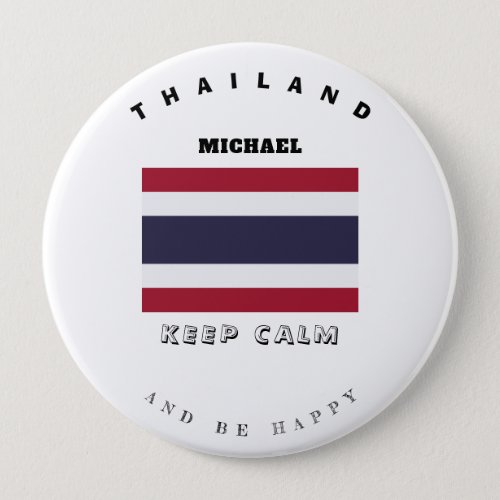 Keep Calm  Thailand Flag Button