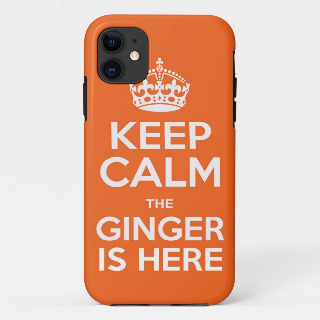 Keep Calm The Ginger Is Here iPhone 5/5s Case (Back)