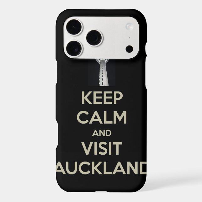 keep calm visit auckland iphone case (Back)