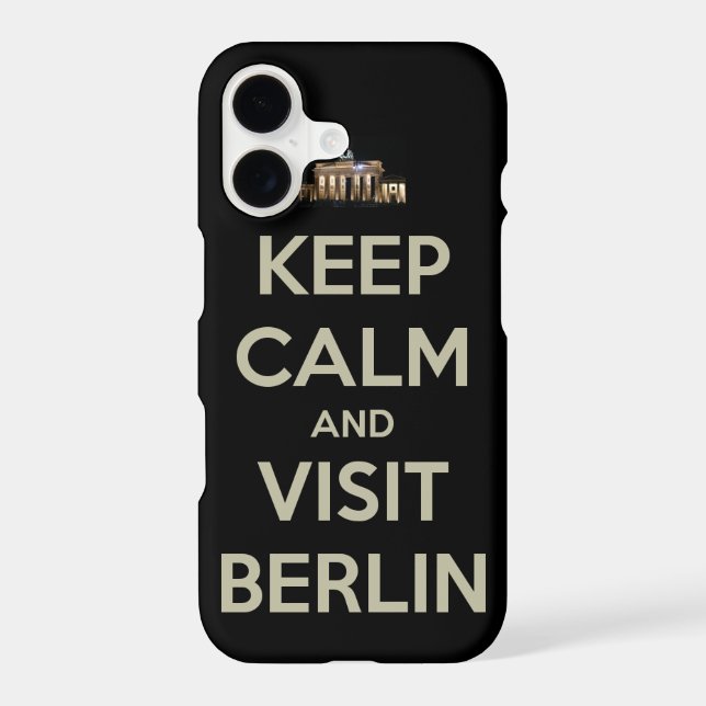 keep calm visit berlin iphone case (Back)