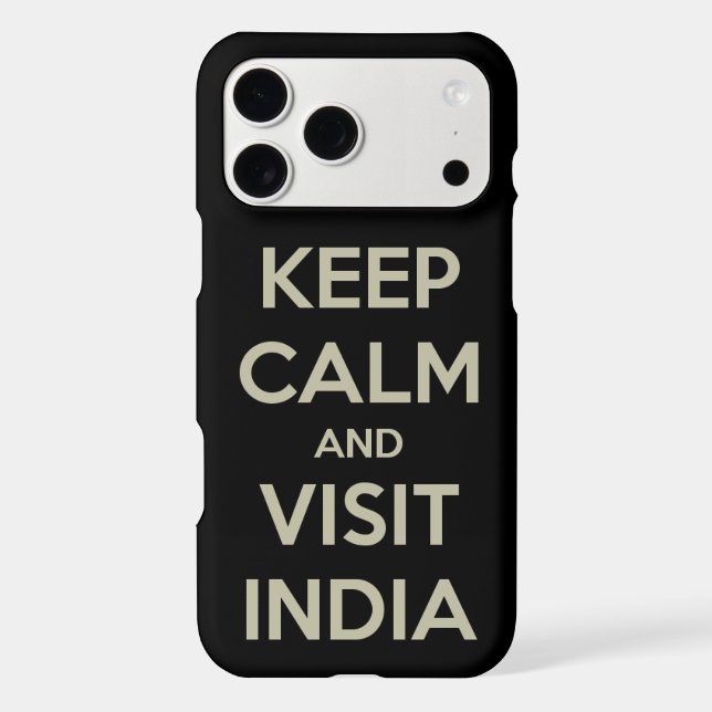 keep calm visit india iphone case (Back)