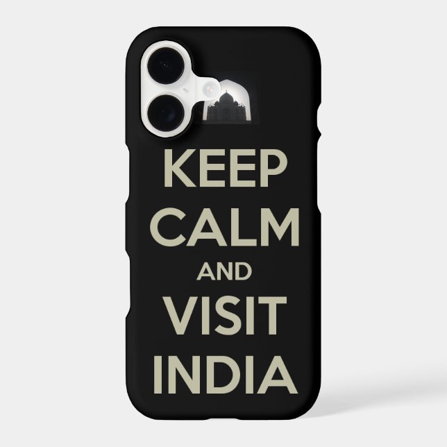 keep calm visit india iphone case (Back)