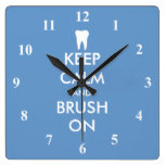 Keep Calm wall clock for dentist practice Keep Calm wall clock for dentist practice