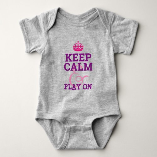 KEEP CALM Wisdom Quote Graphic Baby Bodysuit