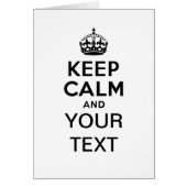 Keep Calm with Your Text (Front)