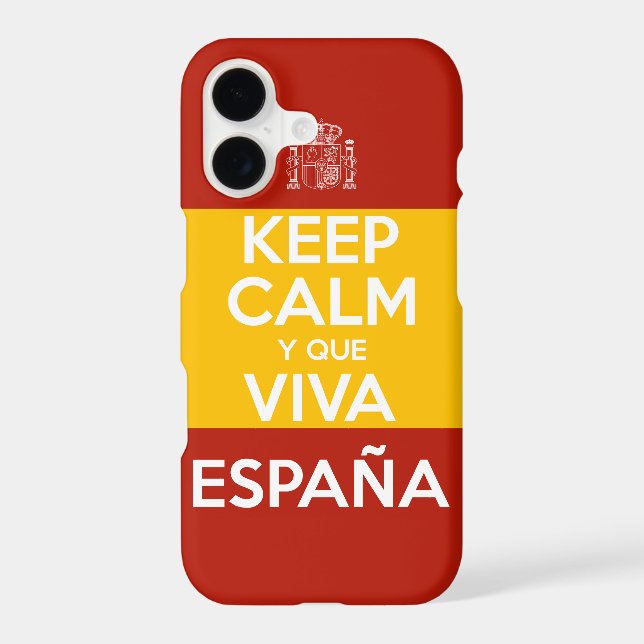 Keep Calm y que viva España Case-Mate iPhone Case (Back)
