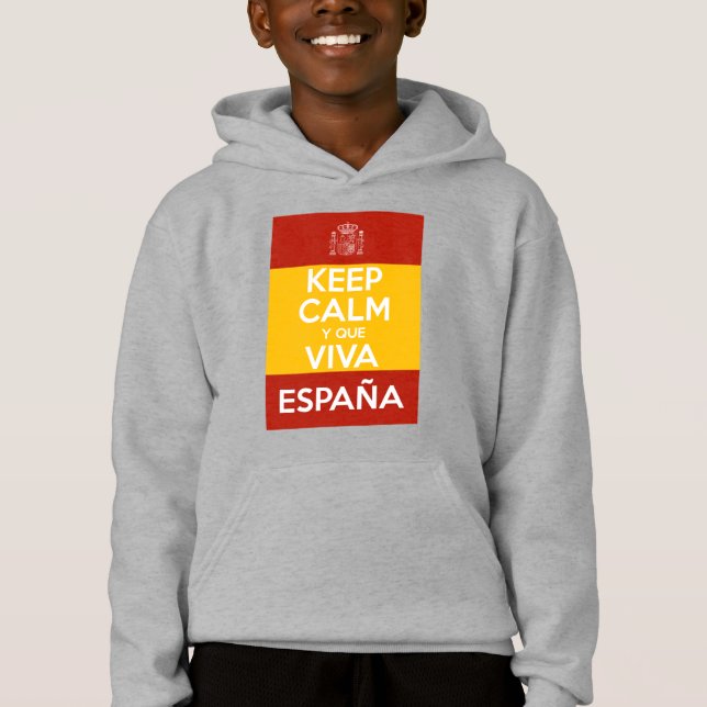 Keep Calm y que viva España Hoodie (Front)
