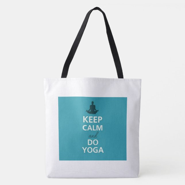 Keep Calm Yoga Tote Bag (Front)