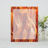 Keep Calm Your Text on Sizzling Bacon (Standing Front)