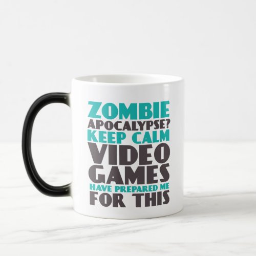 Keep Calm Zombie Apocalypse Gamers Funny Mug