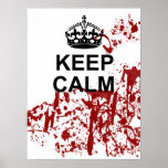 Keep Calm Zombie Apocalypse Poster at Zazzle