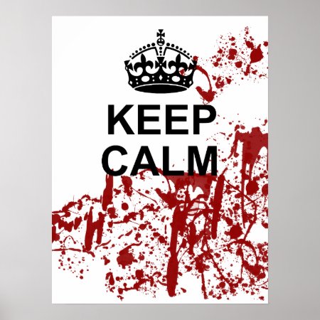 Keep Calm Zombie Apocalypse Poster