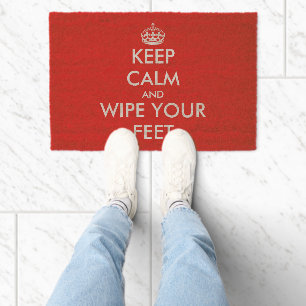 Keep Cam And Wipe Your Feet funny coco coir Fiber Doormat