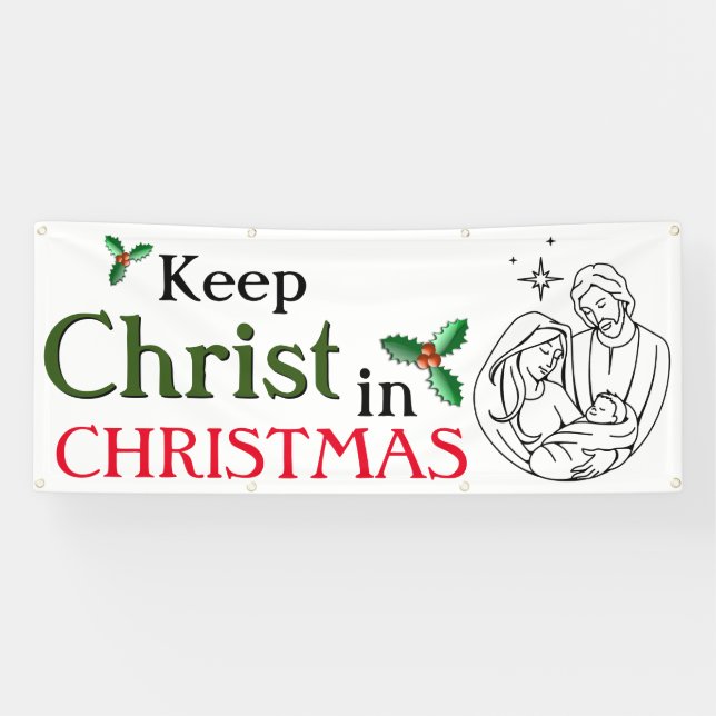 Keep Christ in Christmas Banner (Horizontal)