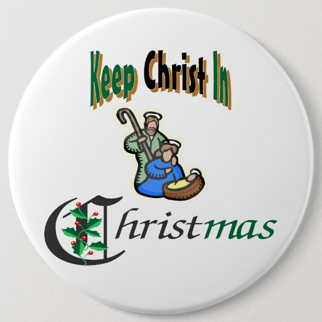 Keep Christ In Christmas Button (Front)