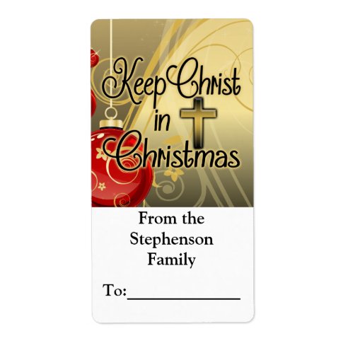 Christian Christmas Labels | Zazzle
