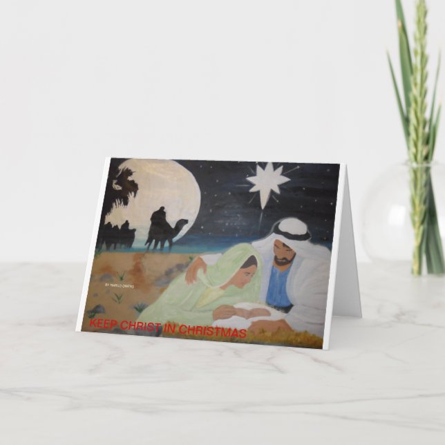 Keep Christ In Christmas Holiday Card (Front)