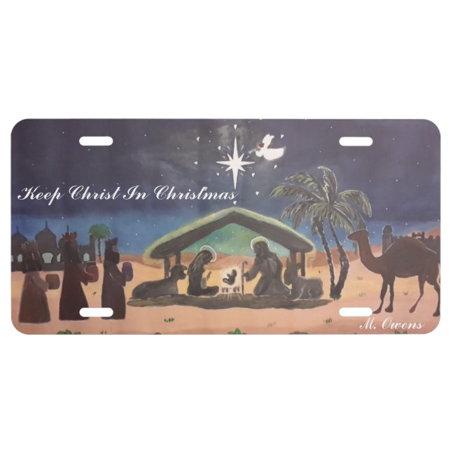 Keep Christ In Christmas License Plate (Front)