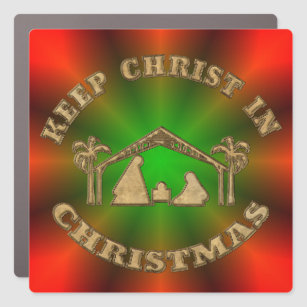 keep christ in christmas bumper sticker