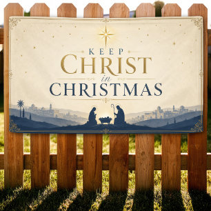 Keep Christ In Christmas Modern Christian Banner