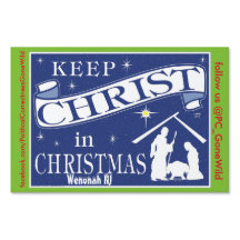 Keep Christ in Christmas Yard Sign Wenonah Edition