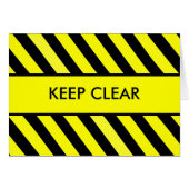 Keep Clear (Front Horizontal)