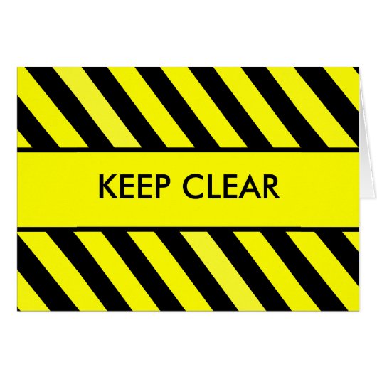 Keep Clear Cards (Front Horizontal)