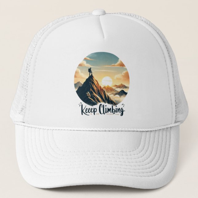 Keep Climbing - Inspirational Adventure Hat (Front)