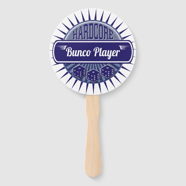 Keep Cool Bunco Players Lucky Dice Hand Fan (Front)