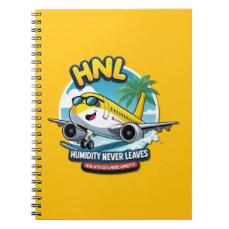 Keep Cool with this HNL Airport Code Notebook