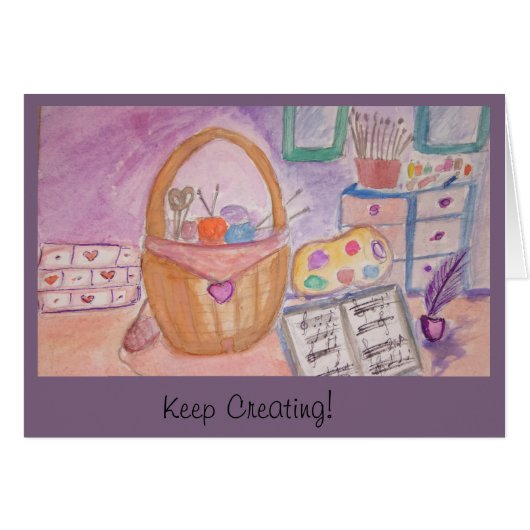 Keep Creating! Cards (Front Horizontal)