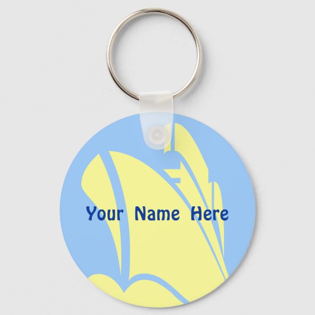 Keep Cruising Personalized Keychain (Front)