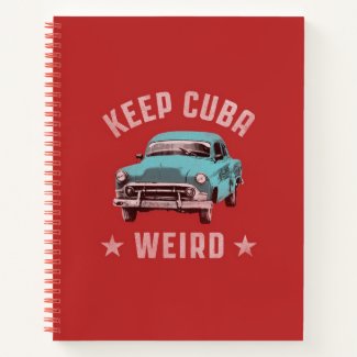 keep cuba weird notebook