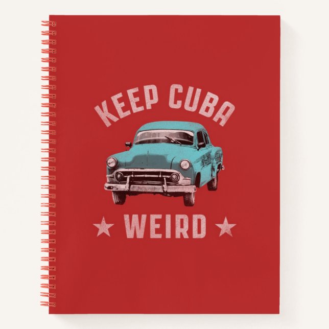 keep cuba weird notebook (Front)