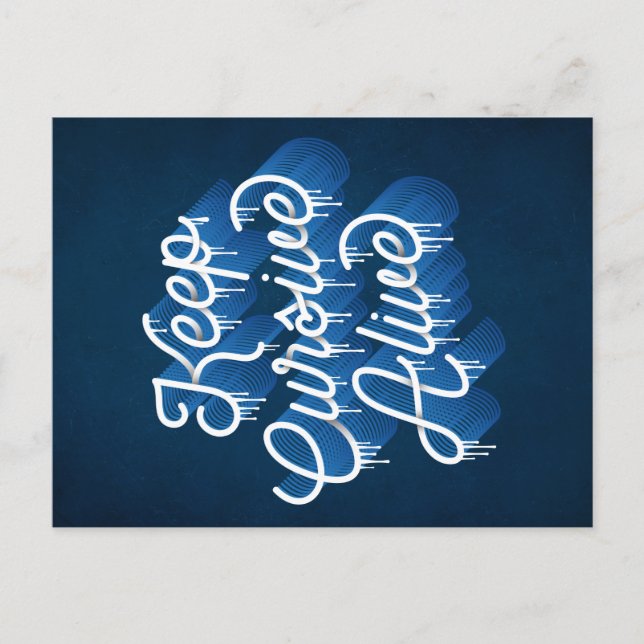 Keep Cursive Alive / Postcard (Front)