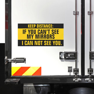 Keep Distance - Safety Truck Driver Magnet