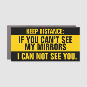 Keep Distance - Safety Truck Driver Magnet