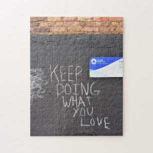 Keep Doing What You Love London UK Graffiti Jigsaw Puzzle