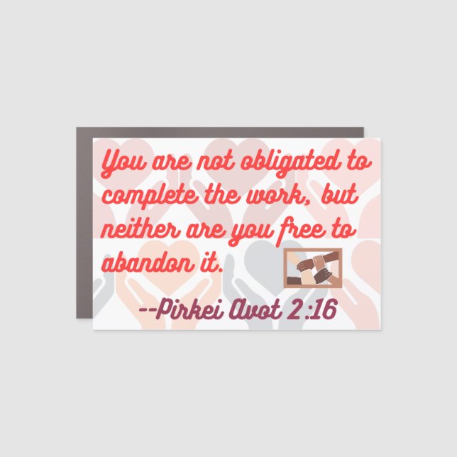 Keep doing your part. car magnet (Front)